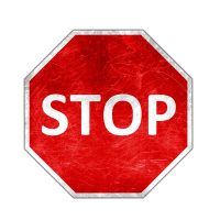 Illustration Stop sign isolated
